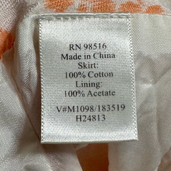 Coldwater Creek Cotton Floral Print Ombre Multicolored Midi Length Skirt - Picture 10 of 11